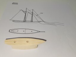 Flaschenschiff Bluenose