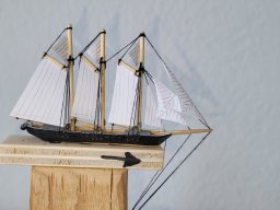 Flaschenschiff Handelsschoner