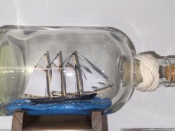 Flaschenschiff Handelsschoner